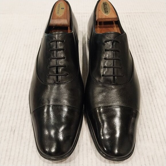 Salvatore Ferragamo Black Embossed Leather Oxfords / Nigel 0745237 / size 9.5 EE Salvatore Ferragamo | Shoes | Salvatore Ferragamo Black  main image 3